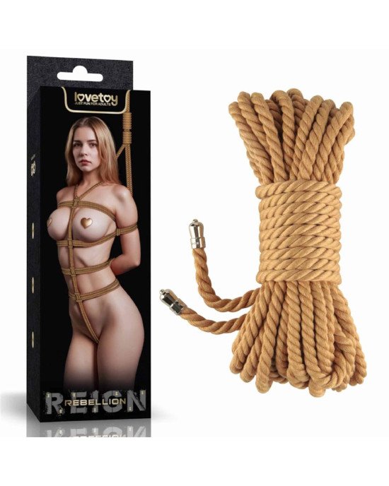 Мотузка - Rebellion Reign Natural Bondage Rope, 10 м Мотузка - Rebellion Reign Natural Bondage Rope, 10 м