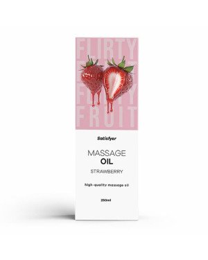 Масажна олійка - Satisfyer Massage Oil Strawberry, 250 мл (04.2027)
