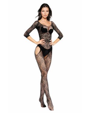 Бодістокінг - Bodystocking 6032, Black, S/L
