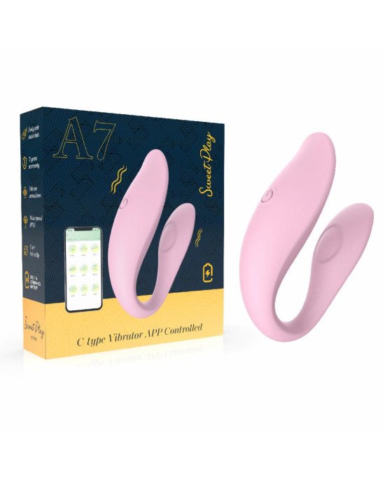 Вібратор - Erospace Sweet Play C-Type Vibrator App Control A7