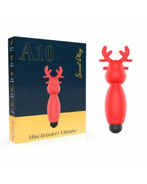 Міні-вібратор - Erospace Sweet Play Mini Reindeer Vibrator A10