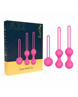 Набір вагінальних кульок - Erospace Sweet Play Kegel Balls Set A12