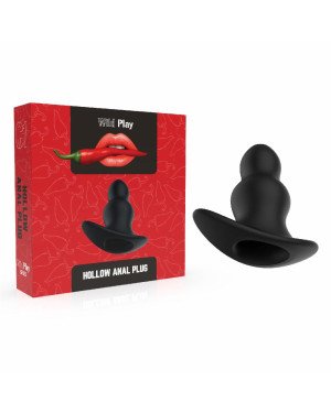 Анальна пробка - Erospace Wild Play Hollow Anal Plug C1