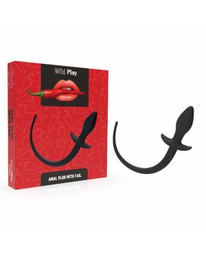 Анальна пробка - Erospace Wild Play Anal Plug With Tail C3