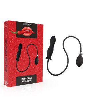 Надувна анальна пробка - Erospace Wild Play Inflatable Anal Plug C6