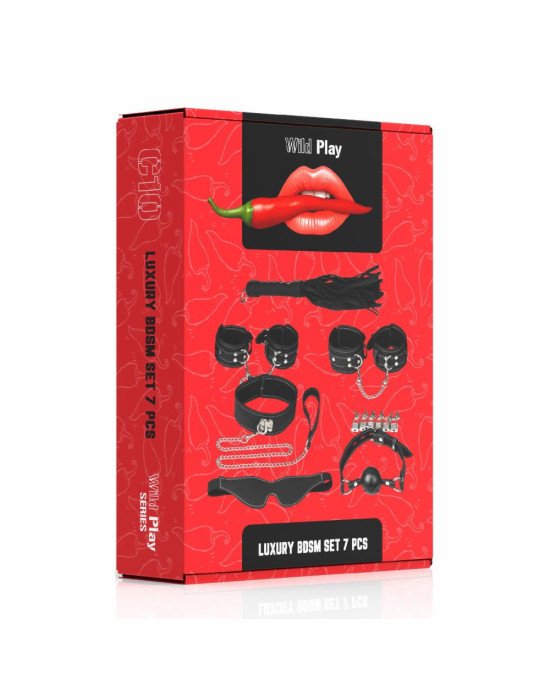 Набір БДСМ - Erospace Wild Play Luxury BDSM Set 7 pcs C10