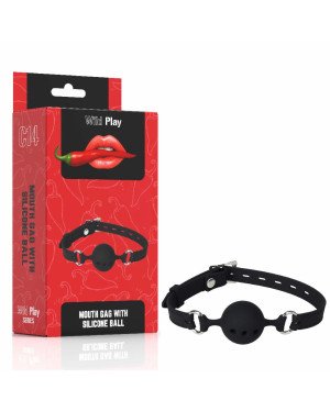 Кляп - Erospace Wild Play Mouth Gag With Silicone Ball C14