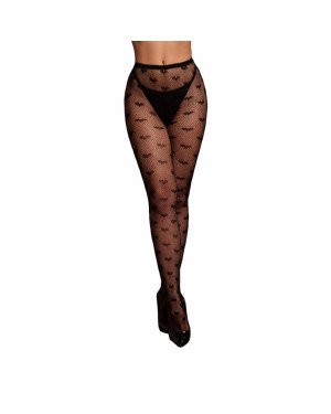 Колготки - Le Desir Heart Patterned Tights Black XS/XL