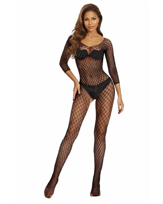 Бодістокінг - Bodystocking 2048, black - One Size