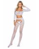 Бодістокінг - Bodystocking 2078, white - One Size Бодістокінг - Bodystocking 2078, white - One Size
