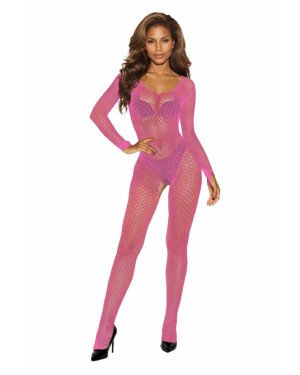 Бодістокінг - Bodystocking 2061, pink - One Size