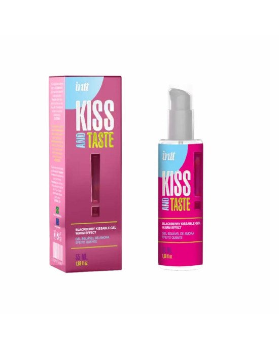 Гель для прелюдій - Intt Kiss and Taste! Blackberry Kissable Gel Warm Effect, 55 мл