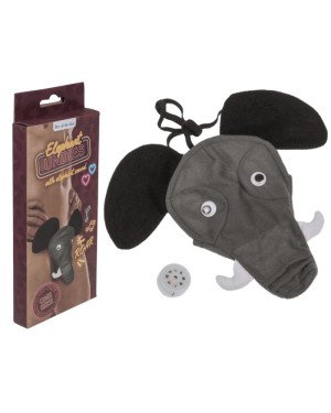 Чоловічі стрінги Слон зі звуком Elephant undies with elephant sound, black - one size
