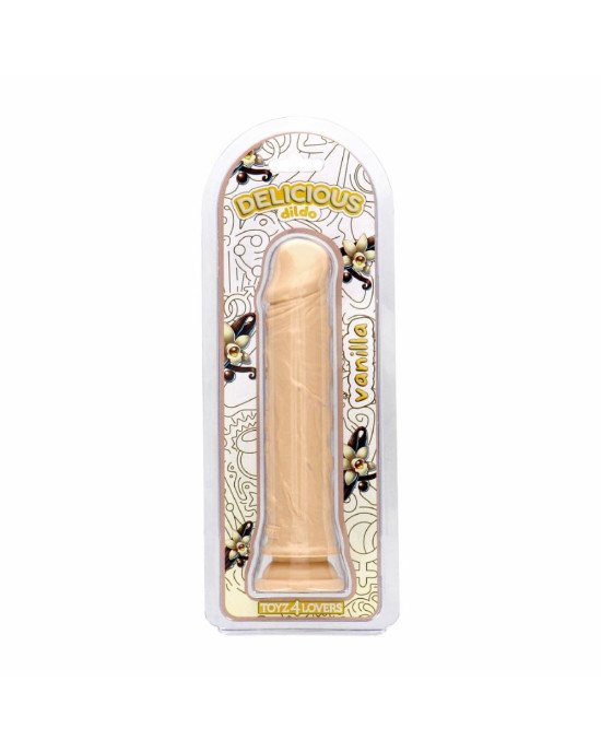 Фалоімітатор з ароматом ванілі - Toyz4lovers Delicious Dildo Vanilla, 20 см