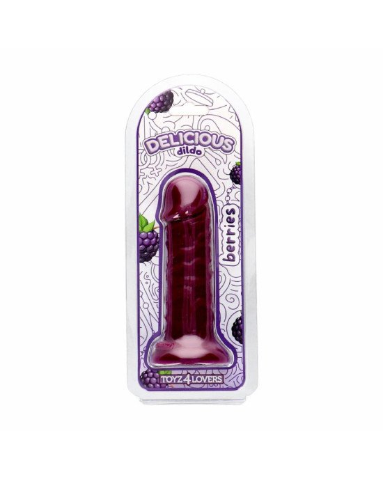Фалоімітатор з ароматом ожини - Toyz4lovers Delicious Dildo Berries, 15 см