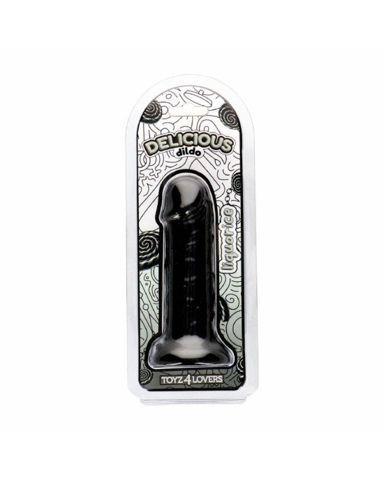 Фалоімітатор з ароматом лакриці - Toyz4lovers Delicious Dildo Liquorice, 15 см