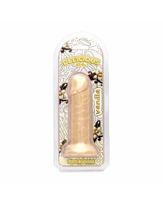 Фалоімітатор з ароматом ванілі - Toyz4lovers Delicious Dildo Vanilla, 15 см Фалоімітатор з ароматом ванілі - Toyz4lovers Delicious Dildo Vanilla, 15 см