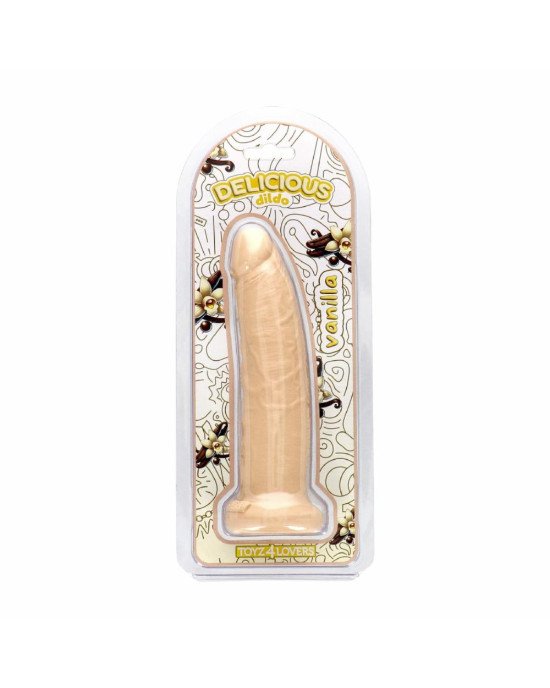 Фалоімітатор з ароматом ванілі - Toyz4lovers Delicious Dildo Vanilla, 19,5 см Фалоімітатор з ароматом ванілі - Toyz4lovers Delicious Dildo Vanilla, 19,5 см