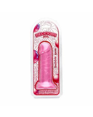 Фалоімітатор з ароматом жуйки - Toyz4lovers Delicious Dildo Bubble Gum, 15 см