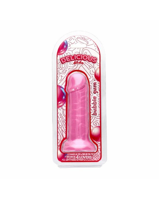 Фалоімітатор з ароматом жуйки - Toyz4lovers Delicious Dildo Bubble Gum, 15 см