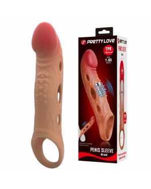 Насадка на член - Pretty Love Brad Penis Sleeve Latin