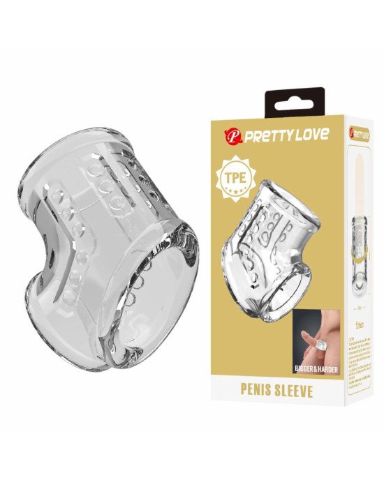 Насадка на член - Pretty Love Penis Sleeve Clear Насадка на член - Pretty Love Penis Sleeve Clear