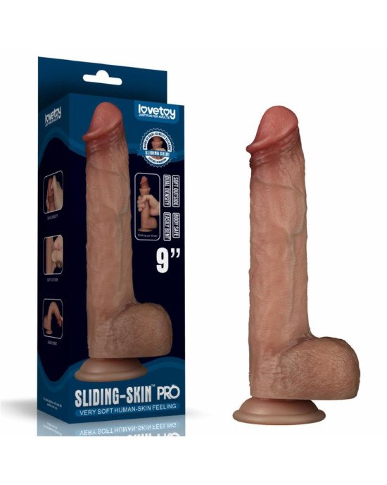 Фалоімітатор - Sliding Skin Pro Dual Layer Silicone Dong 9 Фалоімітатор - Sliding Skin Pro Dual Layer Silicone Dong 9