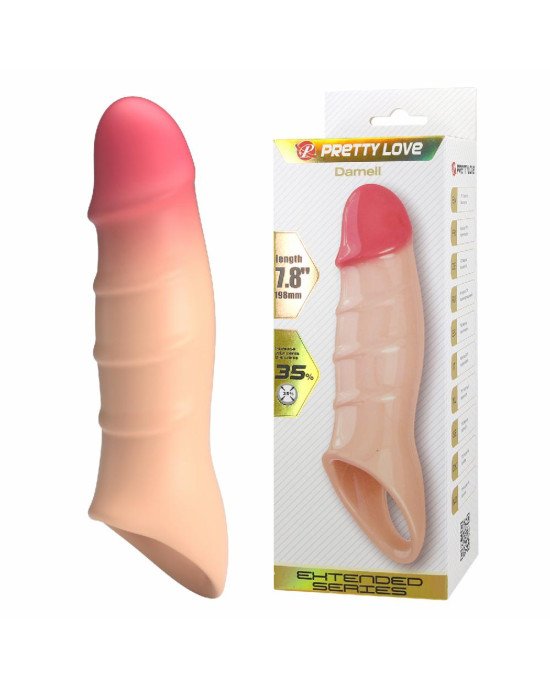 Насадка на член - Pretty Love Damell Penis Sleeve Flesh