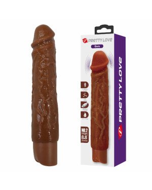 Реалістичний вібратор - Pretty Love Osric Realistic Vibrating Dildo Brown