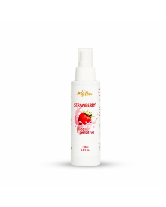 Інтимний гель-лубрикант - MyLove Taste Slide Sensitive Strawberry, 100 мл Інтимний гель-лубрикант - MyLove Taste Slide Sensitive Strawberry, 100 мл