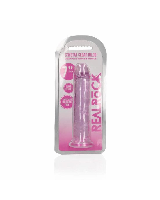 Фалоімітатор - Realrock Dildo 7'' Pink Фалоімітатор - Realrock Dildo 7'' Pink