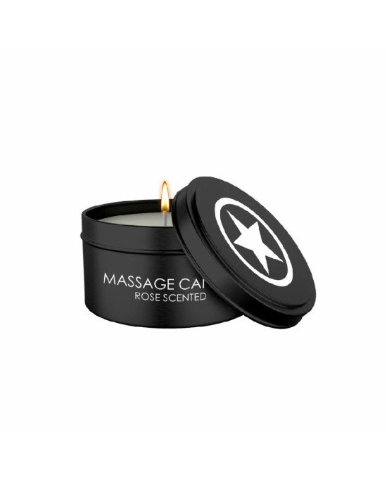 Масажна свічка - Ouch! Massage Candle Rose Scented, 100 г