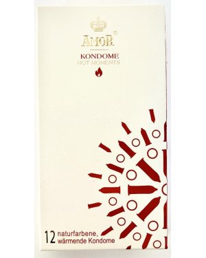 Презервативи - Amor Hot Moments, 12 шт.(08.2026)