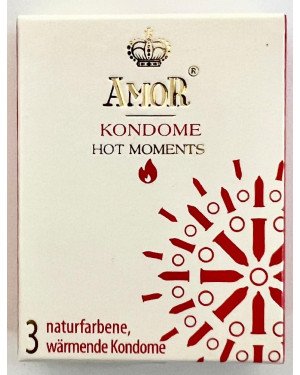 Презервативи - Amor Hot Moments, 3 шт. (08/2026)