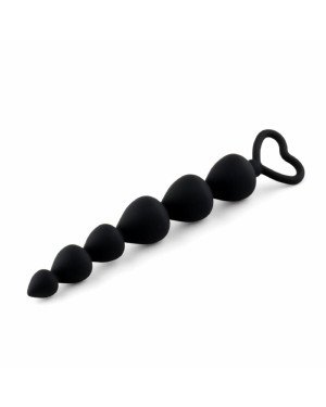 Анальний ланцюжок - Anal Beads Heart Black