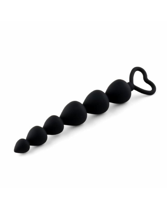 Анальний ланцюжок - Anal Beads Heart Black Анальний ланцюжок - Anal Beads Heart Black