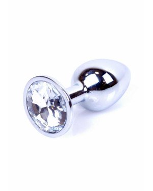 Анальна пробка - Jewellery Silver Plug - Clear