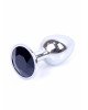 Анальна пробка - Jewellery Silver Plug - Black