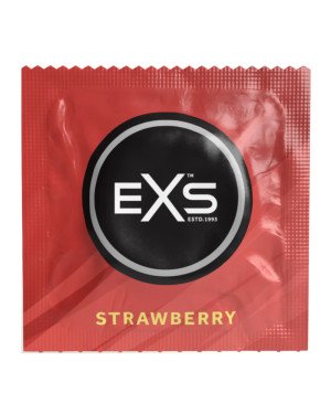 Презерватив - EXS Strawberry Flavour Condom, 1 шт.
