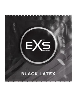 Презерватив - EXS Black Latex Condom, 1 шт.