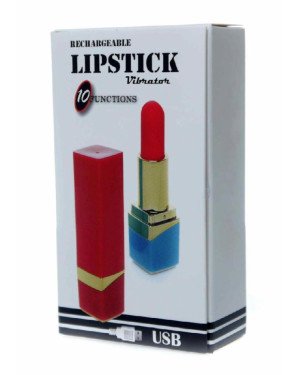 Міні-вібратор - Rechargeable Lipstick Vibrator Black