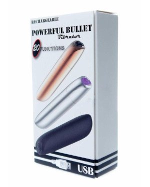 Міні-вібратор - Rechargeable Powerful Bullet Vibrator Silver