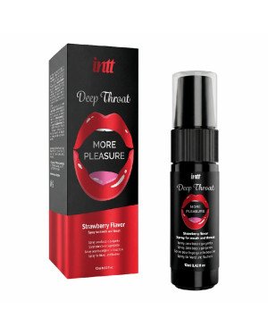 Спрей для глибокого горла - Intt Deep Throat Strawberry, 12 мл