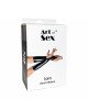 Вінілові міттинки Art of Sex - Lora короткі, размер M, колір чорний Вінілові міттинки Art of Sex - Lora короткі, размер M, колір чорний