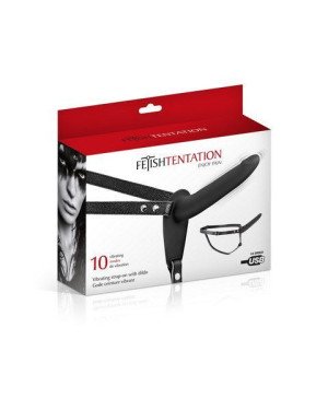 Страпон з вібрацією Fetish Tentation Vibrating Strap-On with Dildo Black (м'ята упаковка!!!) Страпон з вібрацією Fetish Tentation Vibrating Strap-On with Dildo Black (м'ята упаковка!!!)