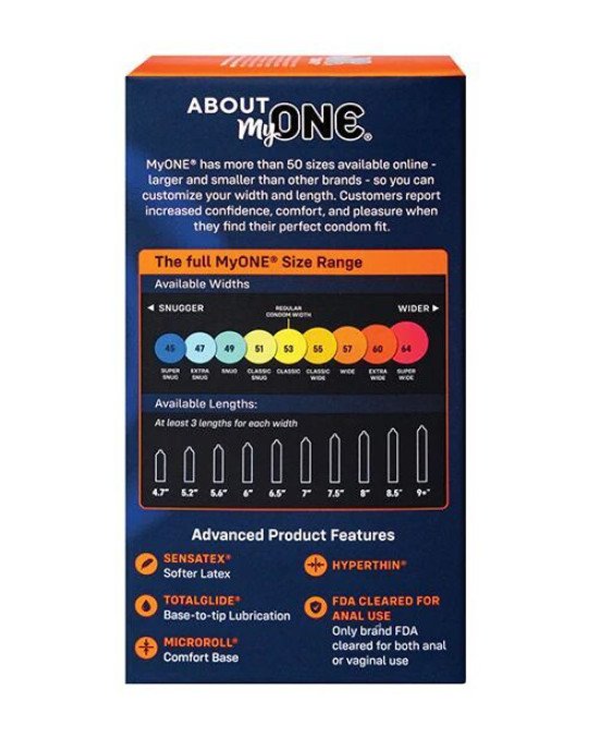 Презервативи MyONE Extra Wide 10 шт (м'яте паковання!!!)