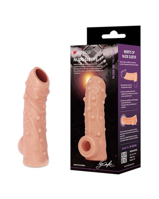 Насадка на член Kokos Nude Sleeve NS 002 L Насадка на член Kokos Nude Sleeve NS 002 L