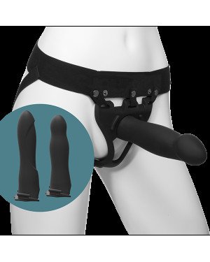 Набір для страпона Doc Johnson Body Extensions - BE Ready - Black (м'яте паковання!!!)