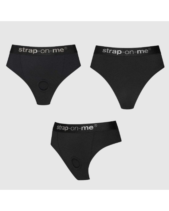 Трусики з фіксацією дилдо Strap-On-Me Harness Lingerie Idole - M - Black