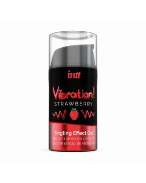 Рідкий вібратор Intt Vibration Strawberry (15 мл) (м'яте паковання!!!)